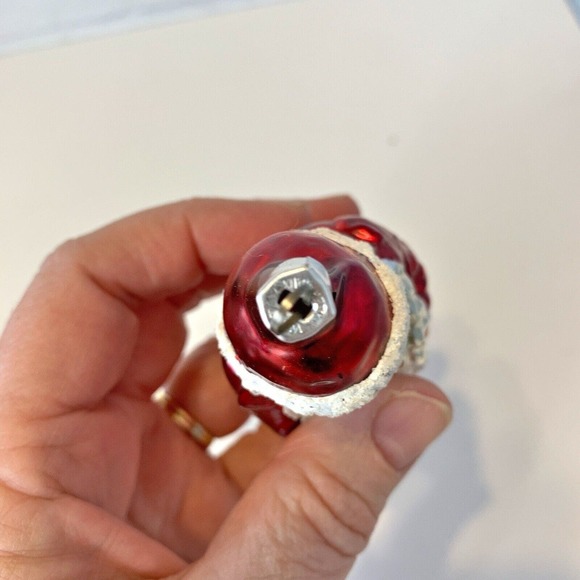 Vintage Santa Blown Glass Christmas Ornament 3 Inch West Germany - Picture 2 of 4